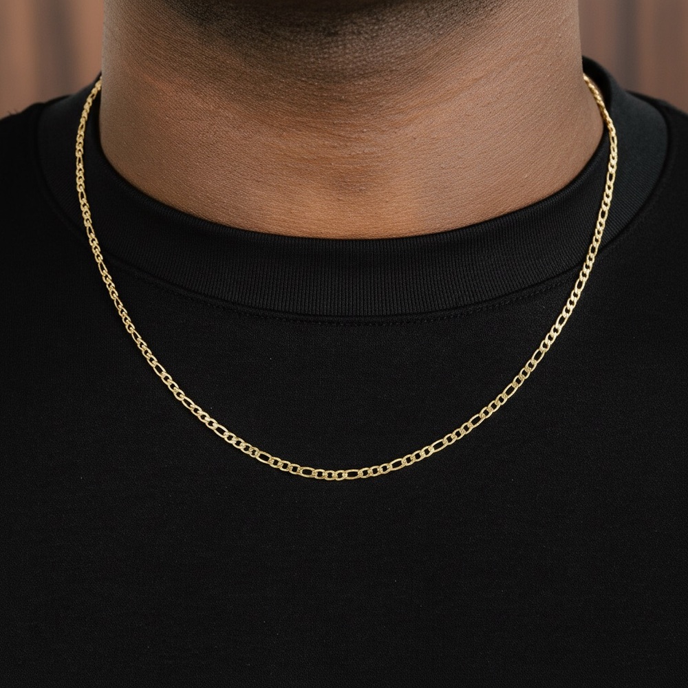 3mm Figaro Chain stainless steel